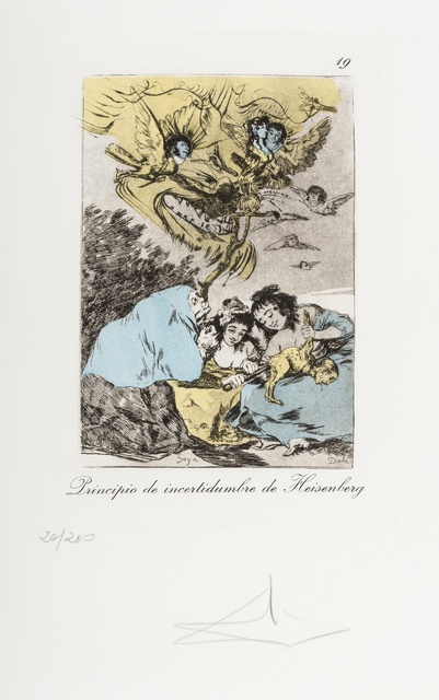 Salvador Dalí, ‘Plate 19 (From Les Caprices de Goya de Dali) (M & L 866)’, 1977, Print, Drypoint on heliogravure with stencil, Forum Auctions