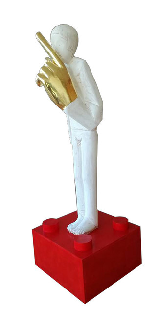 Ivan Lardschneider, ‘Schweigen ist Gold’, 2016, Sculpture, Bronze, GALERIE BENJAMIN ECK