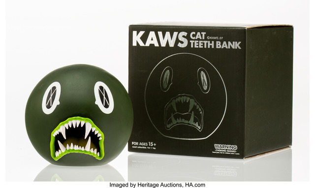 KAWS, ‘Cat Teeth Bank (Green)’, 2007, Heritage Auctions