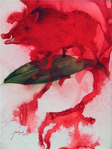 Red pig