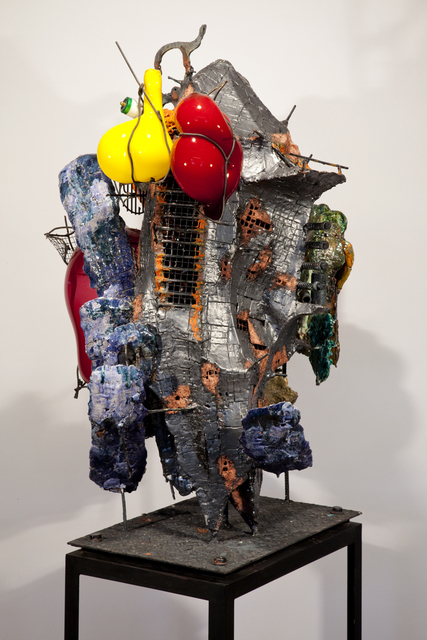 Raymon Elozua, ‘R&D II Re-16-1’, 2014, Sculpture, Ceramic, glaze, steel and glass, Ferrin Contemporary