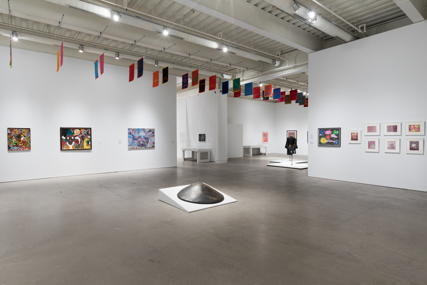 The Freedom Principle: Experiments in Art and Music, 1965 to Now, installation view, Institute of Contemporary Art, University of Pennsylvania. Photo: Constance Mensh. The Freedom Principle: Experiments in Art and Music, 1965 to Now, installation view, Institute of Contemporary Art, University of Pennsylvania. Photo: Constance Mensh.
