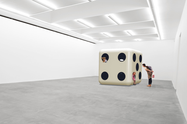 Carsten Höller, ‘Dice (White Body, Black Dots)’, 2014, Installation, Glass reinforced polyester resin/fibreglass and poplar plywood on expanded polystyrene core, mechanical connectors, Gagosian
