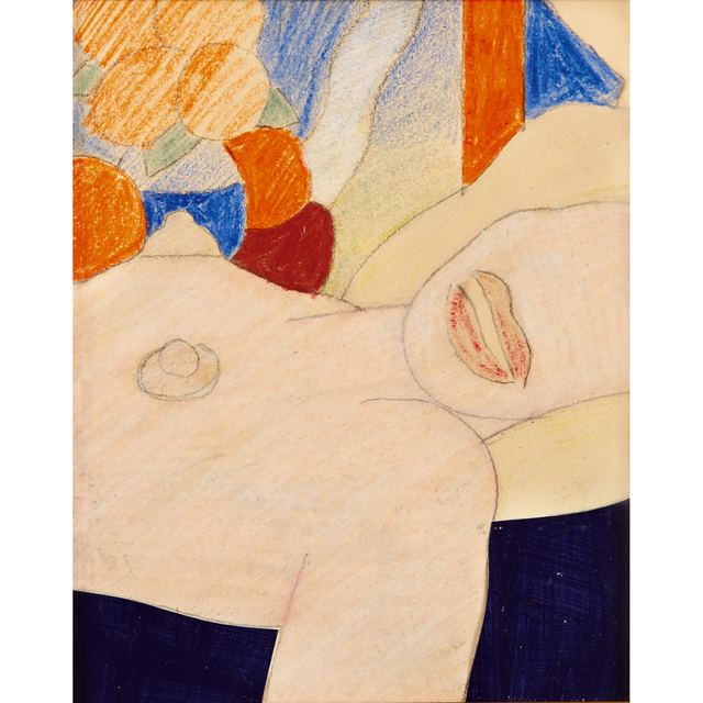 Tom Wesselmann, ‘Study For Great American Nude No. 53’, Drawing, Collage or other Work on Paper, Pencil, pastel and crayon with painted collage elements on paper, Freeman's