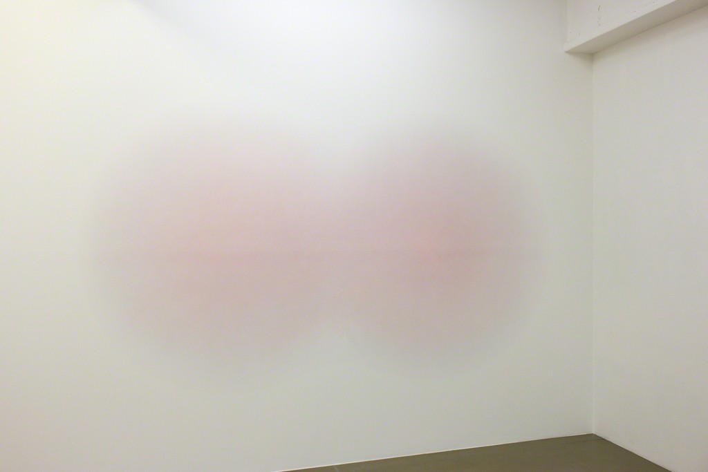 Installation shot, "Untitled" acrylic paint on the wall Installation shot, "Untitled" acrylic paint on the wall