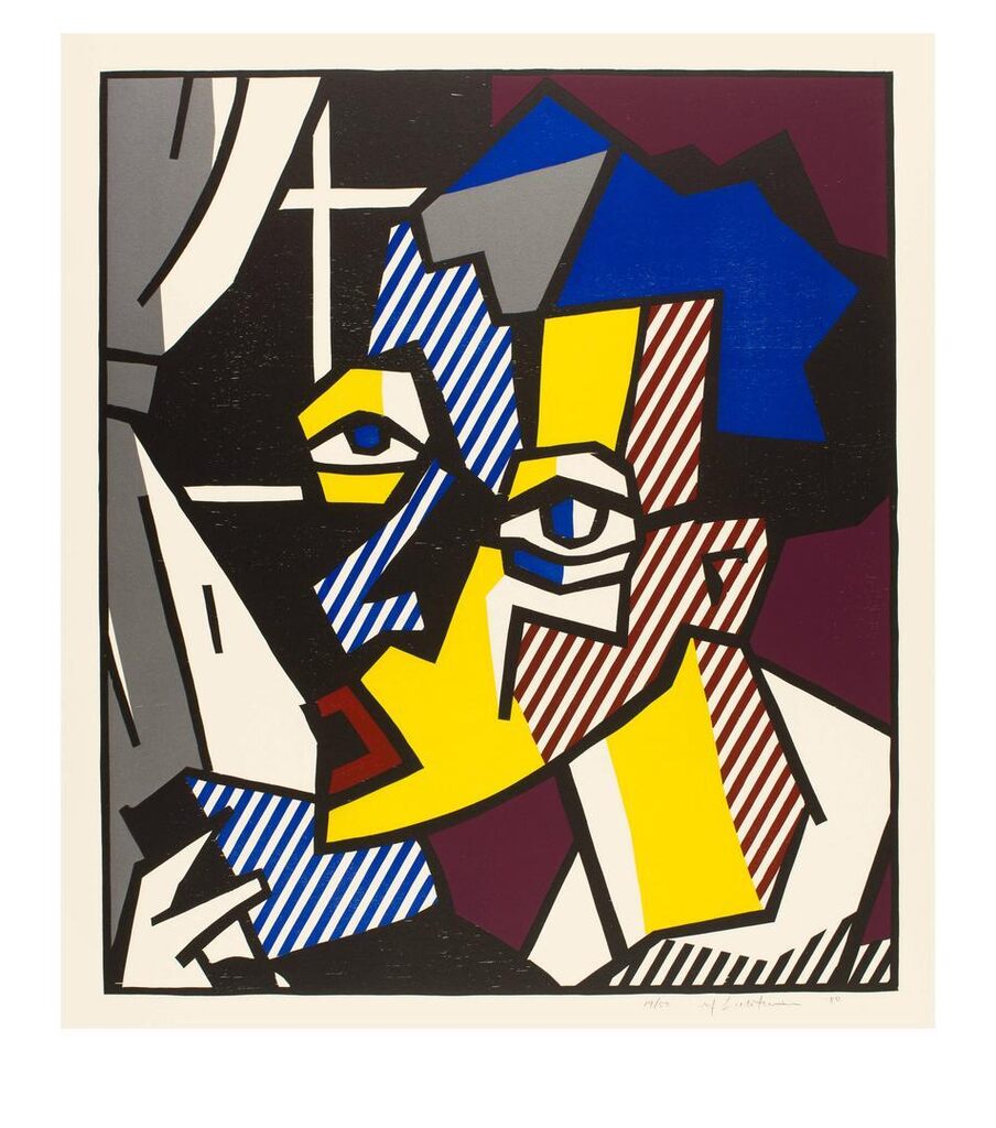 Roy Lichtenstein - The Student, From the series "The Expressionist Woodcut Series"