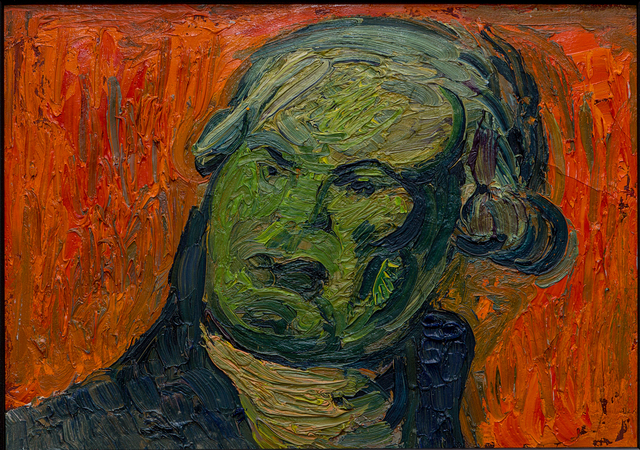 György Kovásznai, ‘Ca Ira, a Francia Forradalom dala sorozat Danton’, 1973, Painting, Oil on paper, Joanna Bryant & Julian Page