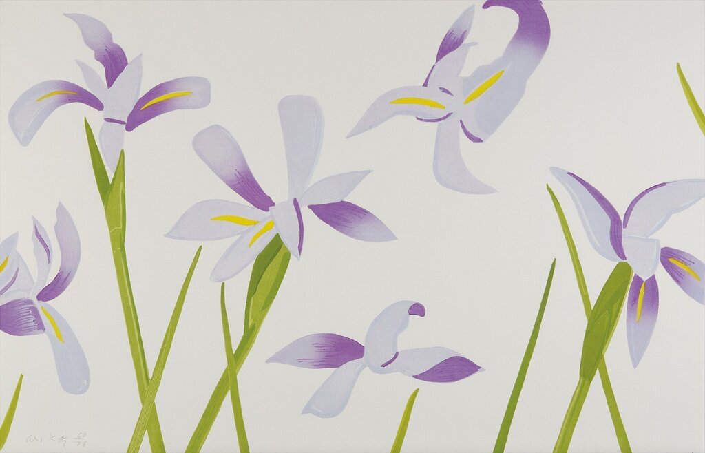 Alex Katz - Blue Flags