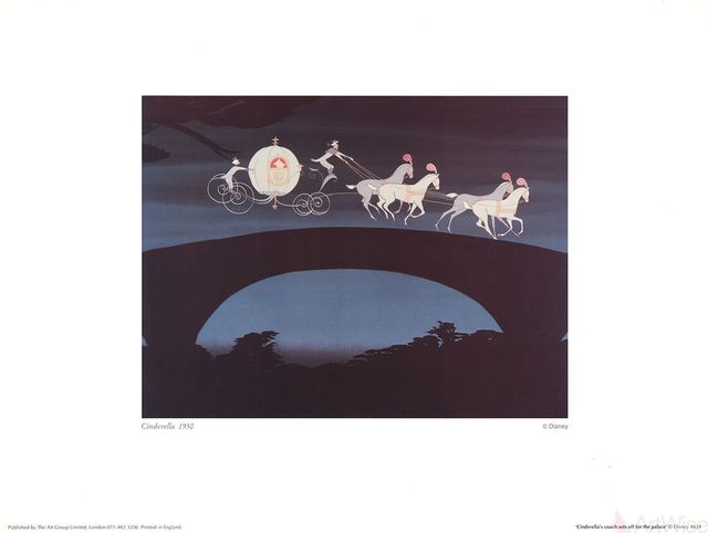 Walt Disney Productions, ‘Walt Disney's Cinderella: Cinderella's Coach sets off for the Palace’, 1995, Print, Offset Lithograph, ArtWise