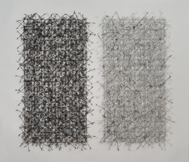 John Garrett, ‘Circle Grid Diptych’, 2015, Duane Reed Gallery