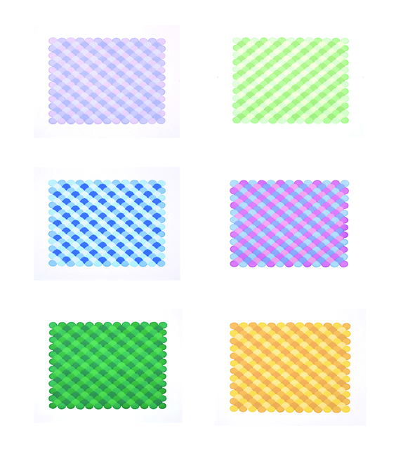 Dong Dawei, ‘Colorful Weave Ripples 多彩四色水织纹’, 2014, Drawing, Collage or other Work on Paper, Marker on Paper, Space Station