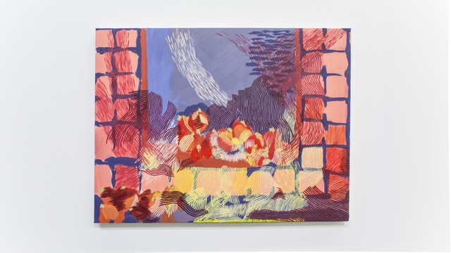 Derek Liddington, ‘A windows ledge with ripening tomatoes on a day I cannot remember’, 2018, Painting, Oil on canvas, Daniel Faria Gallery