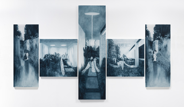 Ruby Swinney, ‘Collectors’, 2019, Painting, Oil on silk, WHATIFTHEWORLD