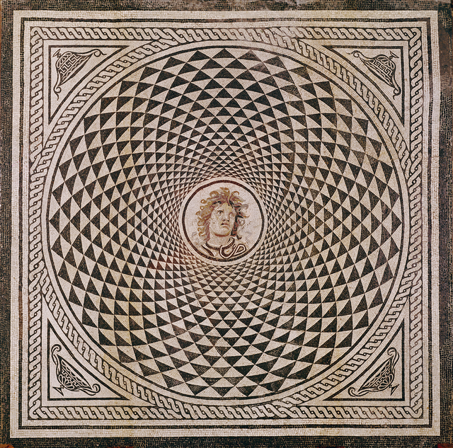 ‘Mosaic Floor with Head of Medusa’, ca. 115 -150, Stone tesserae, J. Paul Getty Museum