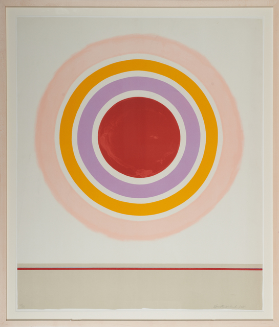 Kenneth Noland, ‘Blush’, 1978, Print, Lithograph in colors (framed), Rago/Wright