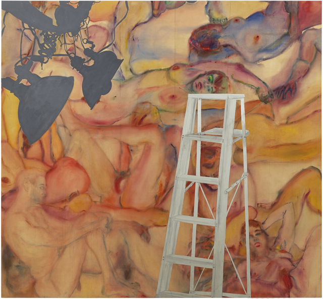 Martha Edelheit, ‘Flesh Wall with Ladder’, 1965, Painting, Eric Firestone Gallery