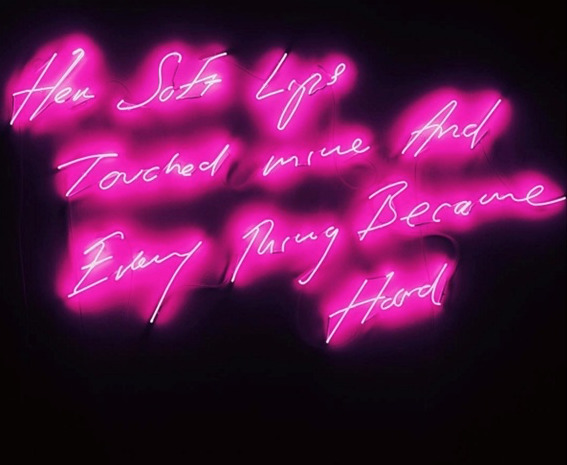 Tracey Emin, ‘Her Soft Lips Touched Mine and Every Thing became Hard’, 2008, Sculpture, Neon, Joyce Varvatos
