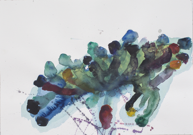 Holly Crawford, ‘The Silence Drew Off, Laughing With Medusa 210’, 2019, Drawing, Collage or other Work on Paper, Watercolors and color pencils on 300gsm archival paper, IFAC Arts