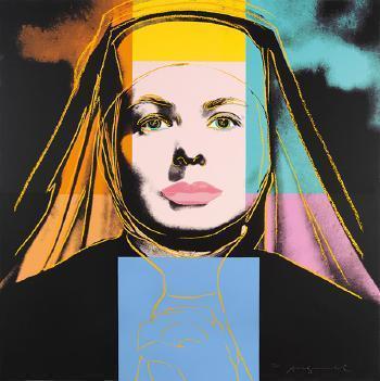 Andy Warhol - Three Portraits of Ingrid Bergman: The Nun, With Hat, Herself