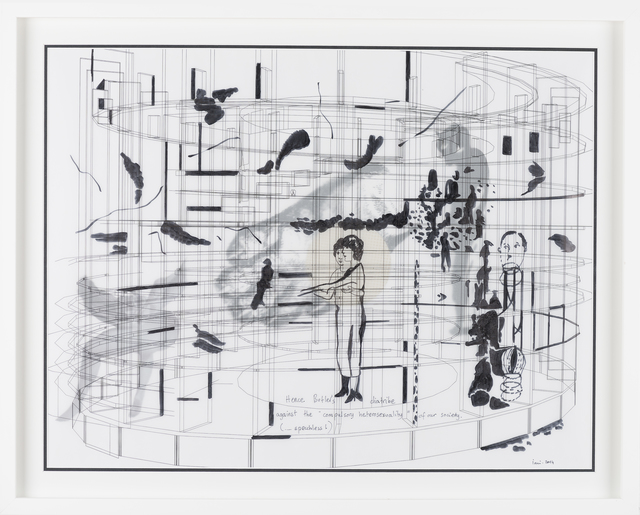 İnci Eviner, ‘Staging Daily Theory no.17’, 2014, Drawing, Collage or other Work on Paper, Mixed media collage, Galeri Nev Istanbul