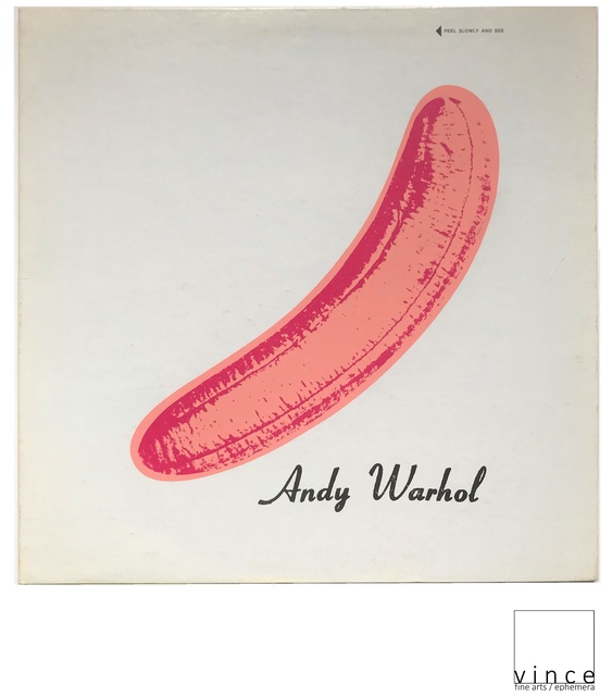 Andy Warhol, ‘NEAR MINT- "Velvet Underground & Nico", 1967, "PEELED" Torso/Black Banner Sticker, USA Mono Copy, MUSEUM QUALITY, RARE’, 1967, Print, Lithograph on paper, VINCE fine arts/ephemera