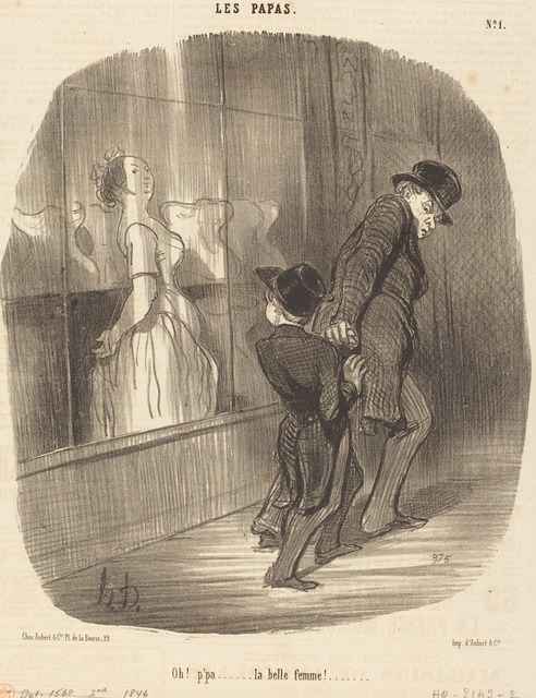Honoré Daumier, ‘Oh! p'pa... la belle femme!’, 1846, National Gallery of Art, Washington, D.C.