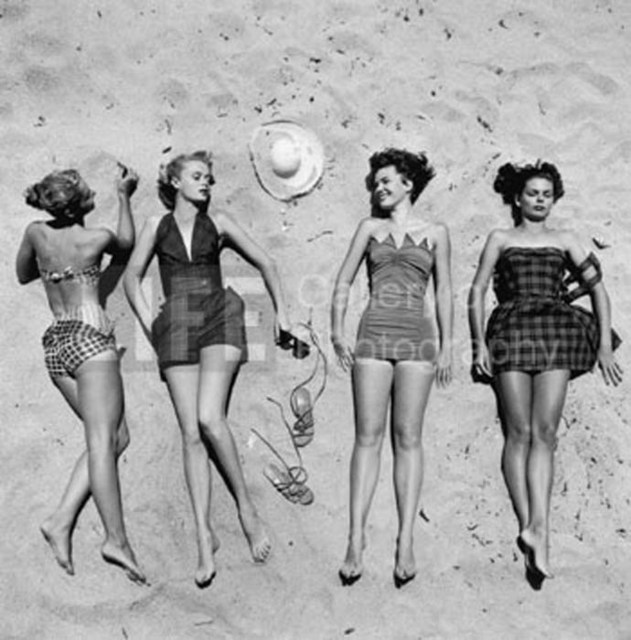 Nina Leen, ‘Beach Fashions’, 1950, Photography, Silver Gelatin Print, Contessa Gallery