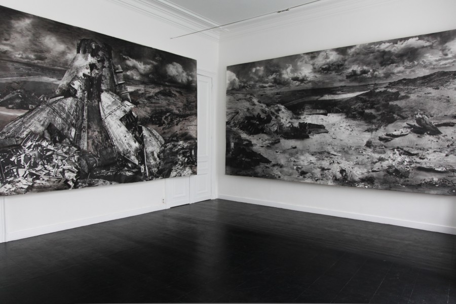 Installation view Marie Cloquet exhibition Nouadhibou Annie Gentils Gallery 2013 - Nouadhibou III & VI Installation view Marie Cloquet exhibition Nouadhibou Annie Gentils Gallery 2013 - Nouadhibou III & VI