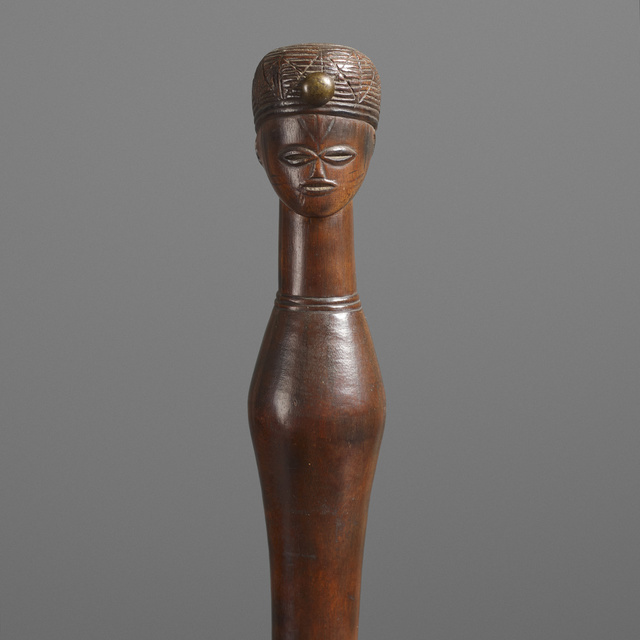‘Prestige staff’, Other, Carved wood, patinated brass, Rago/Wright