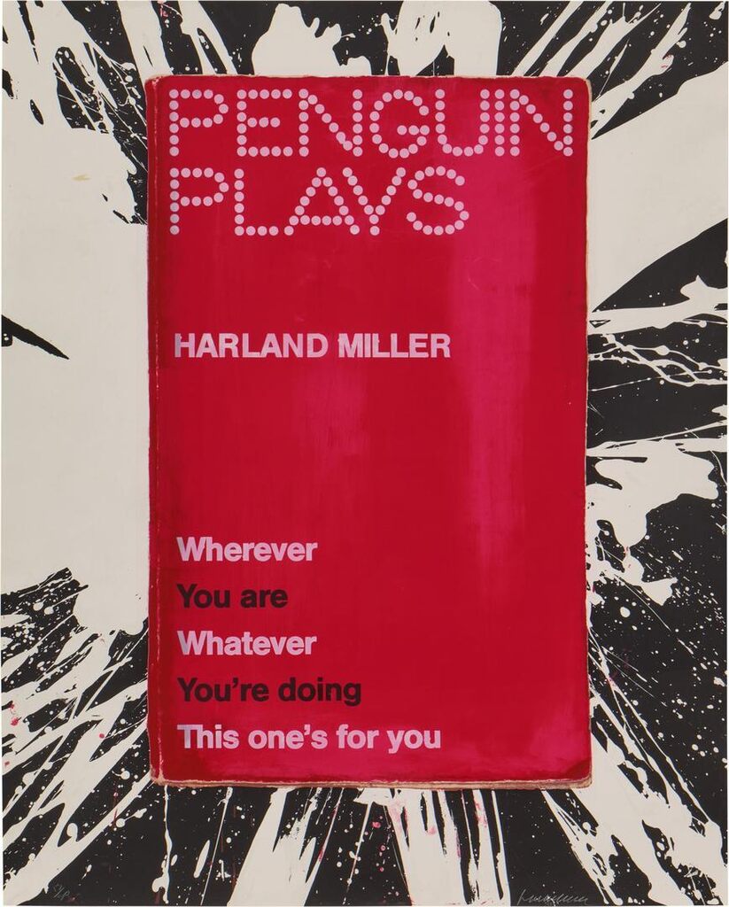 Harland Miller - Wherever You Are, Whatever You’re Doing, This One’s For You, from Penguin Plays