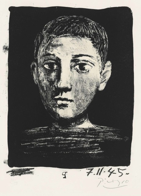 Pablo Picasso, ‘Tête de jeune garҫon’, 1945, Christie's