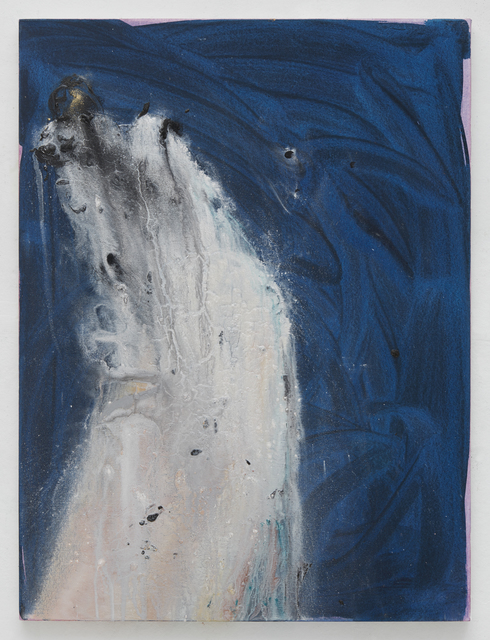 Suzanne McClelland, ‘Mute M’, 2019, Painting, Dry pigment, archival glitter, polymer on canvas, Marianne Boesky Gallery