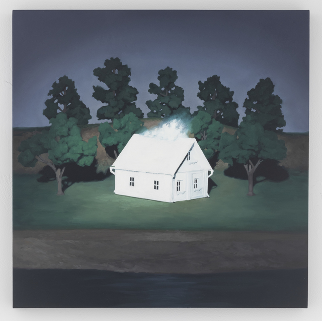 Motohide Takami, ‘Fire on Another Shore (White)’, 2019, Painting, Oil and chalk on panel, SEIZAN Gallery