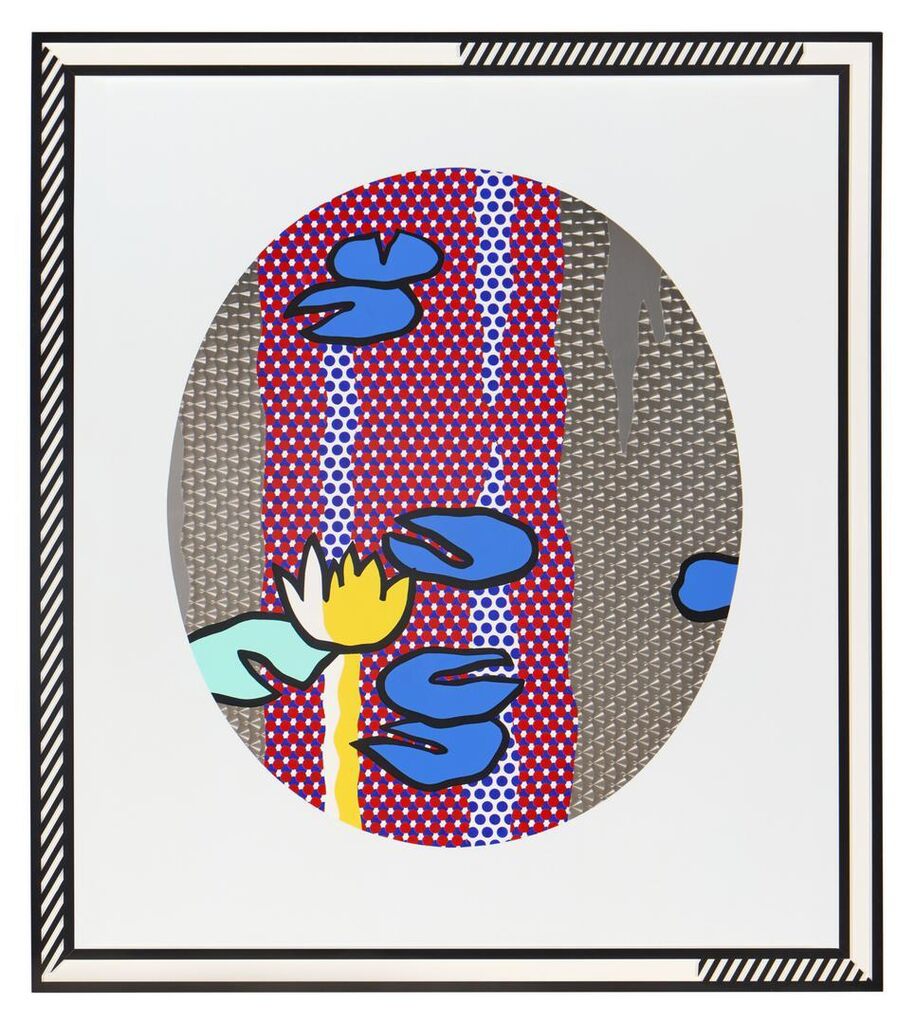 Roy Lichtenstein - Water Lilies—Blue Lily Pads, from the Water Lilies series