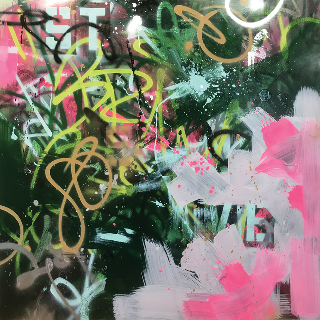 Samuel E Vázquez, ‘Automatic Notes Thirst Notes Phrasing Exemption’, 2016, Painting, Acrylic, latex, spray enamel, ink and graphite on panel, Long-Sharp Gallery