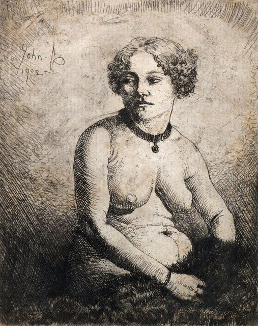 Augustus John, ‘La Gravida (Campbell Dodgson 100)’, 1902, Roseberys