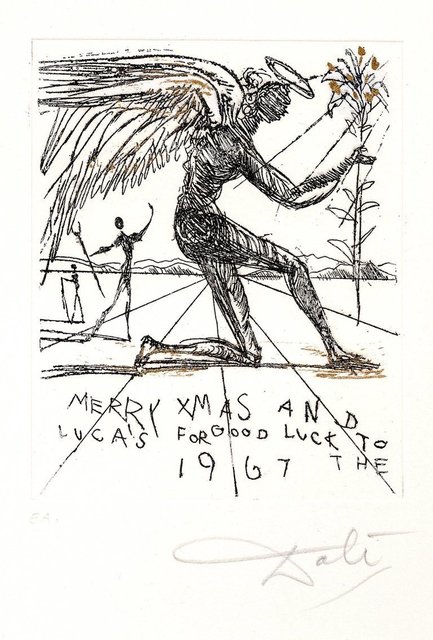 Salvador Dalí, ‘Original Etching "Merry Christmas" by Salvador Dali’, 1967, Galerie Philia
