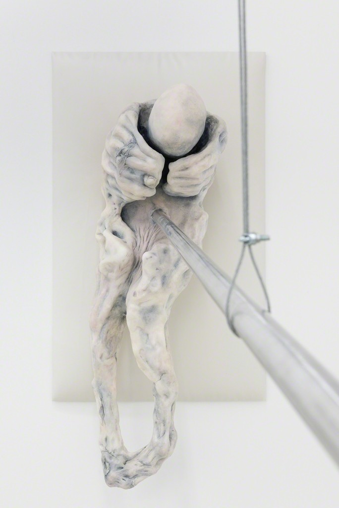 Installation view, 'Throat wanders down the blade..' at Annka Kultys Gallery, London, 2016 Photo: Annka Kultys Gallery (Damian Griffiths) Installation view, 'Throat wanders down the blade..' at Annka Kultys Gallery, London, 2016 Photo: Annka Kultys Gallery (Damian Griffiths)