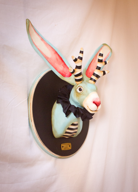 Valency Genis, ‘Gavin Tucker’, 2020, Sculpture, Epoxy clay, wood, wire, glass, acrylic and oil, Haven Gallery