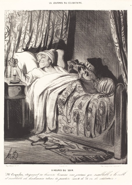 Honoré Daumier, ‘9 heures du soir’, 1839, National Gallery of Art, Washington, D.C.