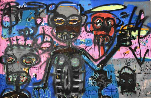 Aboudia, ‘Dame Policier ’, 2018, Ethan Cohen New York