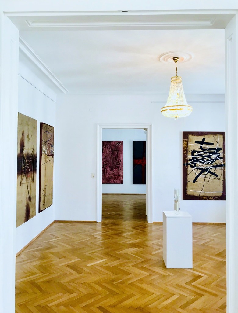 Installation of artworks "DESIGNER OF ABSTRACTION" (2018), photo credit: Bellart Gallery Installation of artworks "DESIGNER OF ABSTRACTION" (2018), photo credit: Bellart Gallery