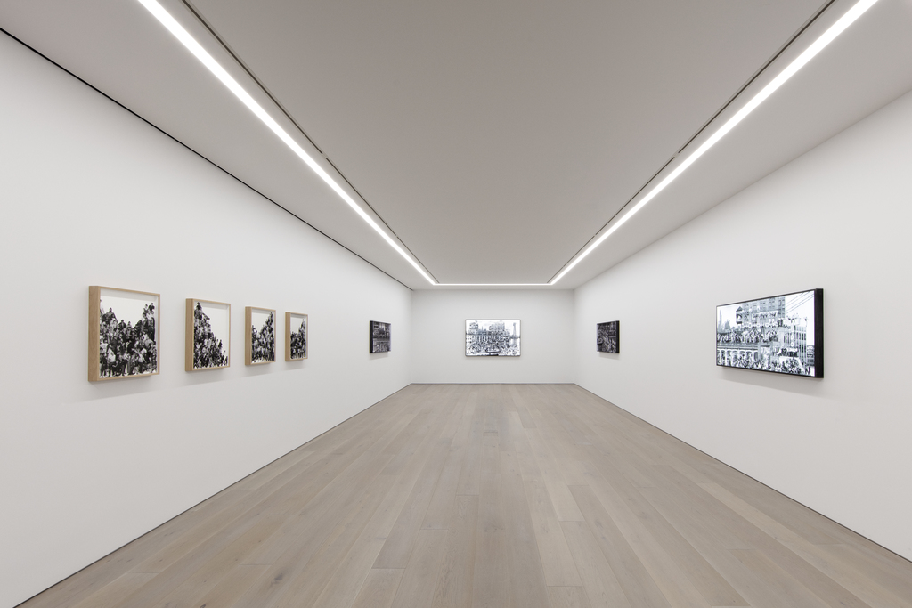Installation view of JR: "The Chronicles of New York City – Sketches", 2019, Perrotin New York.
Photograph: Guillaume Ziccarelli. Courtesy of the artist and Perrotin. © JR-ART.NET Installation view of JR: "The Chronicles of New York City – Sketches", 2019, Perrotin New York.
Photograph: Guillaume Ziccarelli. Courtesy of the artist and Perrotin. © JR-ART.NET