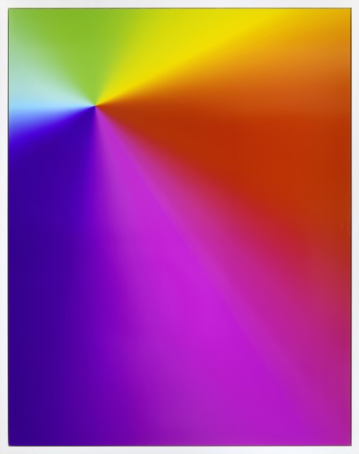Cory Arcangel, ‘Photoshop CS: 84 x 66 inches, 300 DPI, RGB, square pixels, default gradient “Spectrum”, mousedown’, 2009, Carmichael Gallery