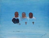 Trois hommes aux verres