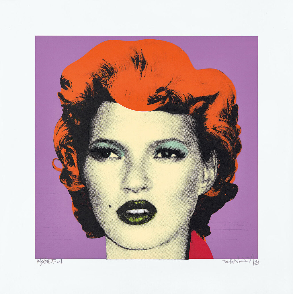Banksy - Kate Moss (Purple/Orange)