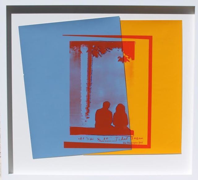 Andy Warhol, ‘Tidal Basin, Washington Post’, 1983, Print, Silkscreen inks and colored paper collage on museum board, Vertu Fine Art
