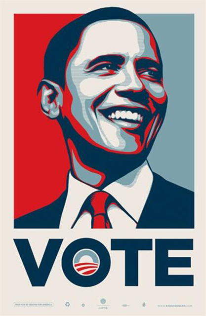 Shepard Fairey, ‘VOTE Obama’, 2008, EHC Fine Art Gallery Auction