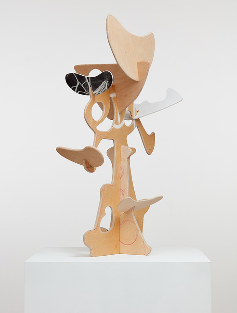 Aaron Curry, ‘Heady Headspace’, 2019, Sculpture, Silkscreen, spray paint, and pencil on wood, David Kordansky Gallery