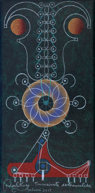 Carlos Estévez, ‘Transeúnte extrovertida ’, 2016, Painting, Oil and watercolor pencil on canvas, LaCa Projects